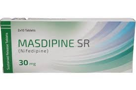 Masdipine SR 30mg (Nifedipine) tab 20's