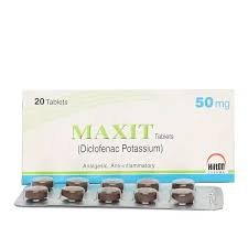 Maxit 50 mg (Diclofenac Potassium) Tab 20's