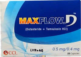 Maxflow-D 0.5/0.4 mg (Dutasteride+Tamsulosin) Cap 20's