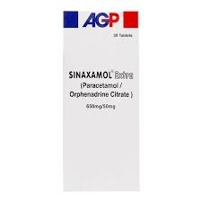 Sinaxamol Extra (Paracetamol+Orphenadrine) Tab 30's