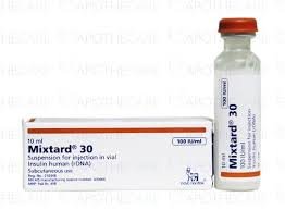 Mixtard 30 HM 100U/ml Insulin Vial 1's