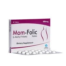 Mom Folic 400 mcg (Methylfolate) Tab 30's