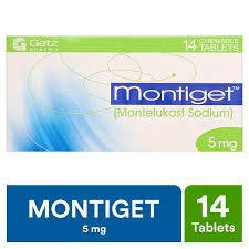 Montiget 5 mg (Montelukast) Tab 14's