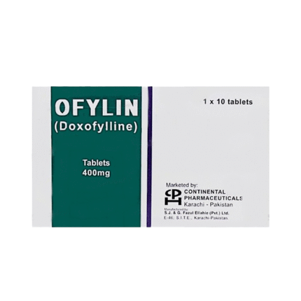 Ofylin 400 mg (Doxofylline) Tab 10's