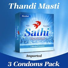 Sathi mint blue condoms