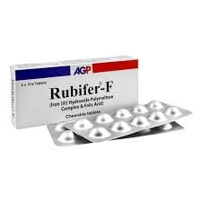 Rubifer-F (Iron+Folic Acid) Tab 20's
