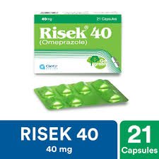 Risek 40 mg (Omeprazole) Cap 21's