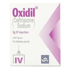 Oxidil 2000 mg (Ceftriaxone) IV Inj