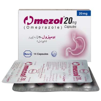 Omezol 20 mg (Omeprazole) Cap 14's