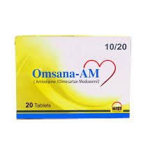 Omsana-Am 10/20mg (Amlodipine+Olmesartan Medoxomil) Tab 20's