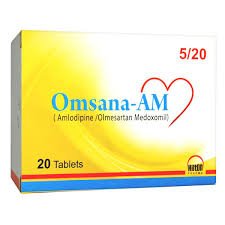 Omsana-Am 5/20mg (Amlodipine+Olmesartan Medoxomil) Tab 20's