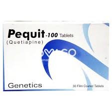 Pequit 100mg (Quietiapine) Tab 30's