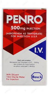 Penro 500 mg (Meropenem) IV Inj