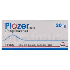 Piozer 30 mg (Pioglitazone) Tab 14's