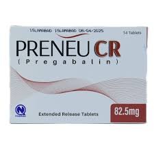 Preneu CR 82.5 mg (Pregabalin) Tab 14s