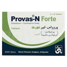 Provas-N Forte (Orphenadrine+Paracetamol) Tab 20's