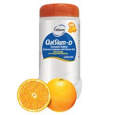 Qalsium-D (Calcium+Colecalciferol) Orange Chewable Tab