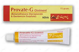 Provate-G (Betamethasone+Gentamicin) Ointment