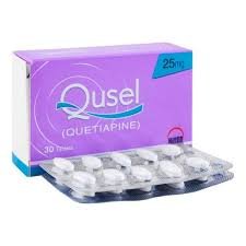 Qusel 25 mg (Quetiapine) Tab 30's