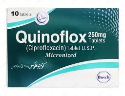 Quinoflox 250 mg (Ciprofloxacin) Tab 10's