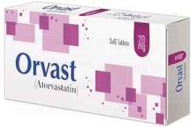 Orvast 20 mg (Atorvastatin) Tab 30's