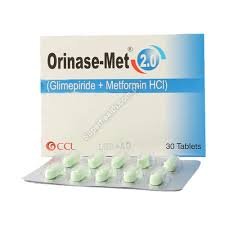 Orinase-Met 2.0/500 mg (Glimepiride+Metformin) Tab 30's