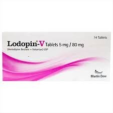 Lodopin-V 5/80 mg (Amlodipine+Valsartan) Tab 14's