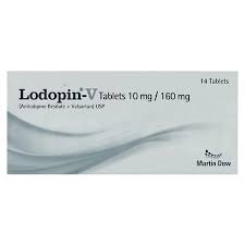 Lodopin-V 10/160 mg (Amlodipine+Valsartan) Tab 14's