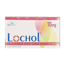 Lochol 10 mg (Atorvastatin) Tab 30's