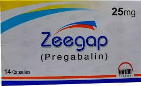 Zeegap 25 mg (Pregabalin) Cap 28's