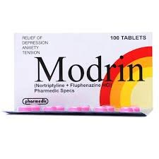 Modrin (Nortriptyline+Fluphenazine) Tab 100's