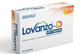 Lovanzo-D 75/20 mg (Diclofenac Sodium+Omeprazole) Cap 20's