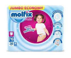 Molfix Baby Diaper (6-XL) 38 Diapers