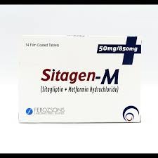 Sitagen-M 50/850mg (Sitagliptin + Metformin) Tab 14's