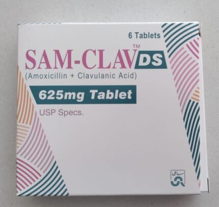 Sam-Clav DS 625 mg (Amoxicilin+Clavulanic Acid) Tab 6's