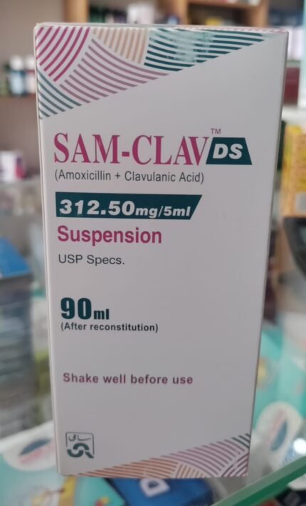 Sam-Clav DS 312.50 mg (Amoxicilin+Clavulanic Acid) Susp 90 ml